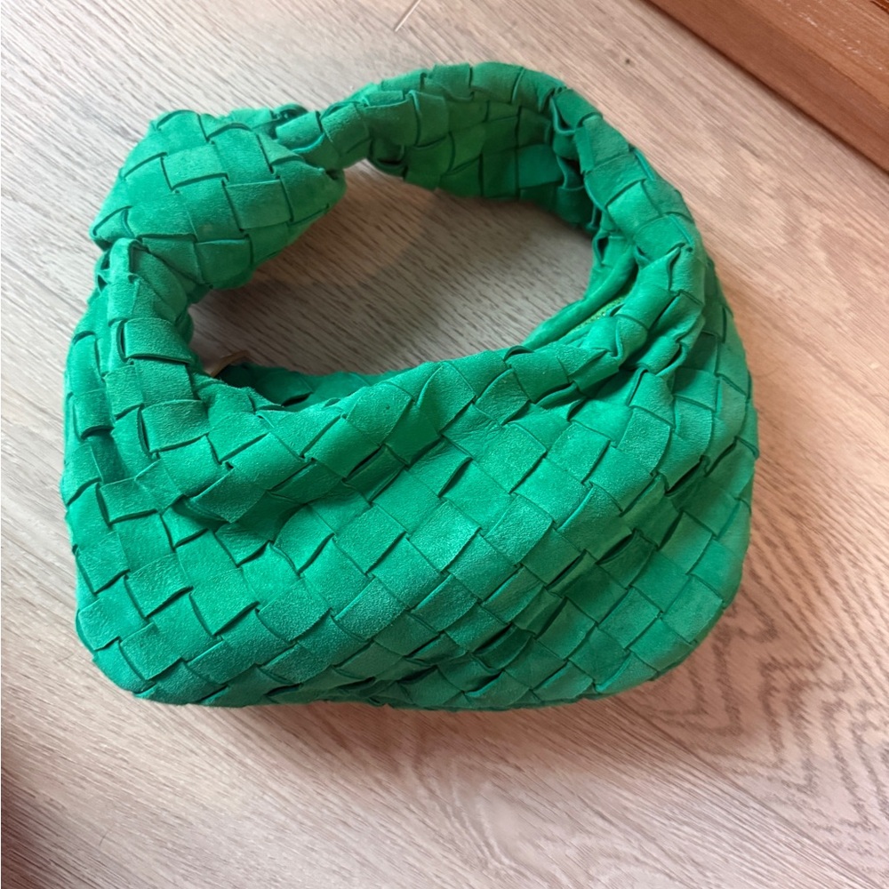 Green Woven Handbag